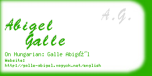abigel galle business card